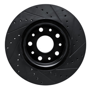 DFC 18-25 Jeep Wrangler Front Left Drilled & Slotted Black Brake Rotor