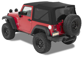 Bestop Supertop Premium Blk Twill (F&R): Jeep Wrangler JK 2007-2018 3.6L / 3.8L