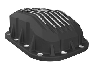 aFe POWER Pro Series Engine Oil Pan Black w/ Machined Fins (F&R): Jeep Wrangler / Gladiator 2018-25 3.6L V6