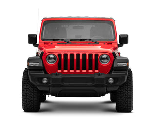Raxiom Axial LED Headlights Black Housing: Jeep Wrangler JL 2018-2025 / Gladiator 2020-2025 6.4L 392 / 3.6L V6 / 3.0L EcoDiesel / 2.0L Turbo