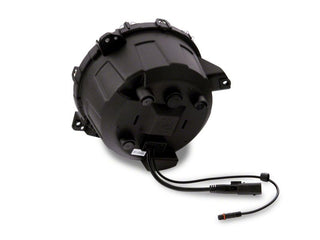 Raxiom Axial Series 9-In LED Headlights Black Housing (Clear Lens): Jeep Wrangler / Gladiator 2018-2025 3.6L / 6.4L 392