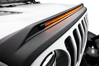 Husky Liners Aeroskin Lightshield PRO Hood Protector: Jeep Wrangler JK 2007-2018 - Black