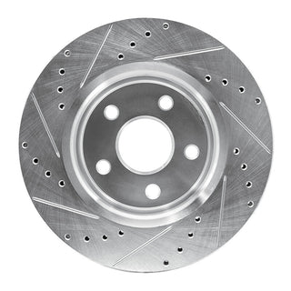 R1 Concepts Drilled & Slotted Brake Rotor (FRONT): Jeep Grand Cherokee 2005-2010