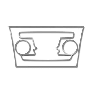 American Car Craft Polished A/C Radio Control Trim Ring 2Pc: Chrysler 300 2011 - 2024