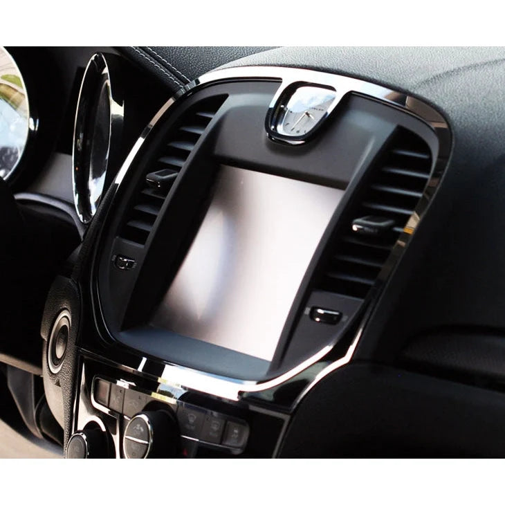 Carbon Fiber Look Sticker Trim For Chrysler 300 / 300C Center Console Shift Accent (LHD)