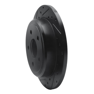 DFC 05-10 Jeep Grand Cherokee Rear Left Drilled & Slotted Black Brake Rotor