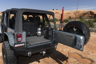 BedRug 5-Piece BedTred Cargo Kit (REAR): Jeep Wrangler JK (2011-2018) w/ Tailgate and Tub Liner