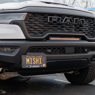 Mishimoto License Plate Relocation Kit: Ram 1500 2025-2026 3.6L V6 - Black