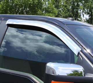 AVS Outside Mount Front Window Ventvisor (2PC, Chrome): Dodge Ram 1994 - 2002 (1500, 2500, 3500)