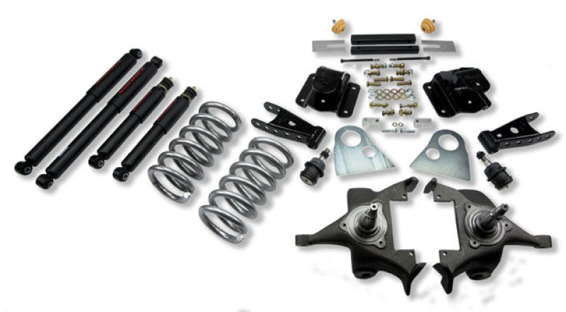 Belltech Lowering Kit 3" F 4" R drop With ND Shocks: Dodge Ram V8 (Extended Cab Auto Trans) 1994 - 1999