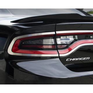 American Car Craft Polished Taillight Trim 4pc: Dodge Charger 2015 - 2023