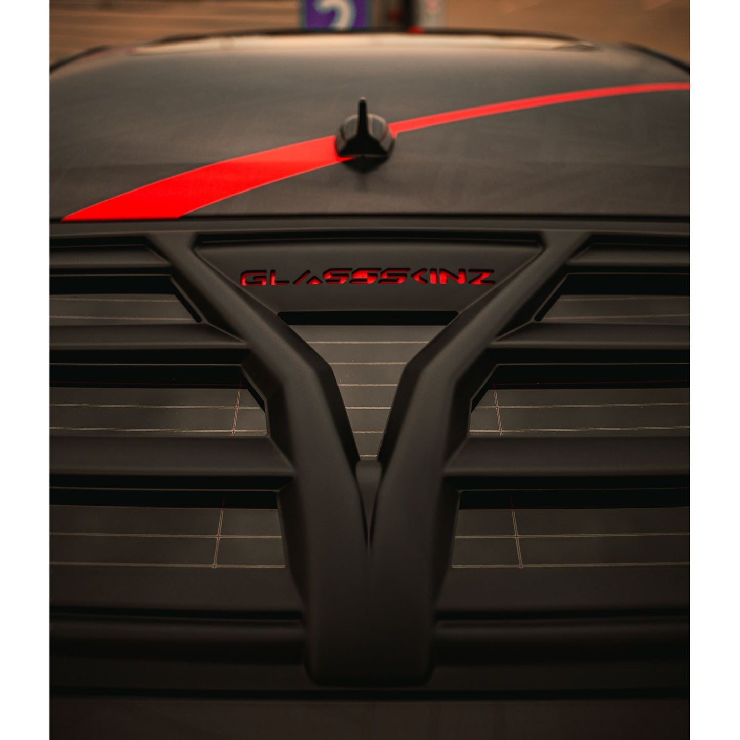 Glassskinz Torch Rear Window Louvers / Vents: Dodge Challenger 2008 - 2023 (All Models)