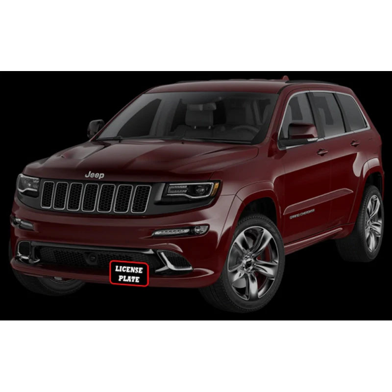 Front Bumper License Plate Bracket For 2014-2016 Jeep Grand Cherokee – Black ABS