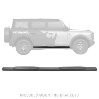 Go Rhino 1000 Series 4" Textured Black Side Steps: Fits Most Jeep Wrangler / Grand Cherokee Models (2005-2026)
