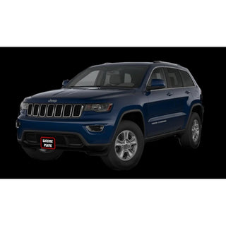 Sto N Sho Quick Release Front License Plate Bracket: Jeep Grand Cherokee Laredo, Trailhawk, Altitude, Overland & Limited 2018 - 2025