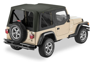 Bestop Replace A-Top Sailcloth Upper Door Skins (REAR): Jeep Wrangler TJ 1997-2002 2.5L / 4.0L