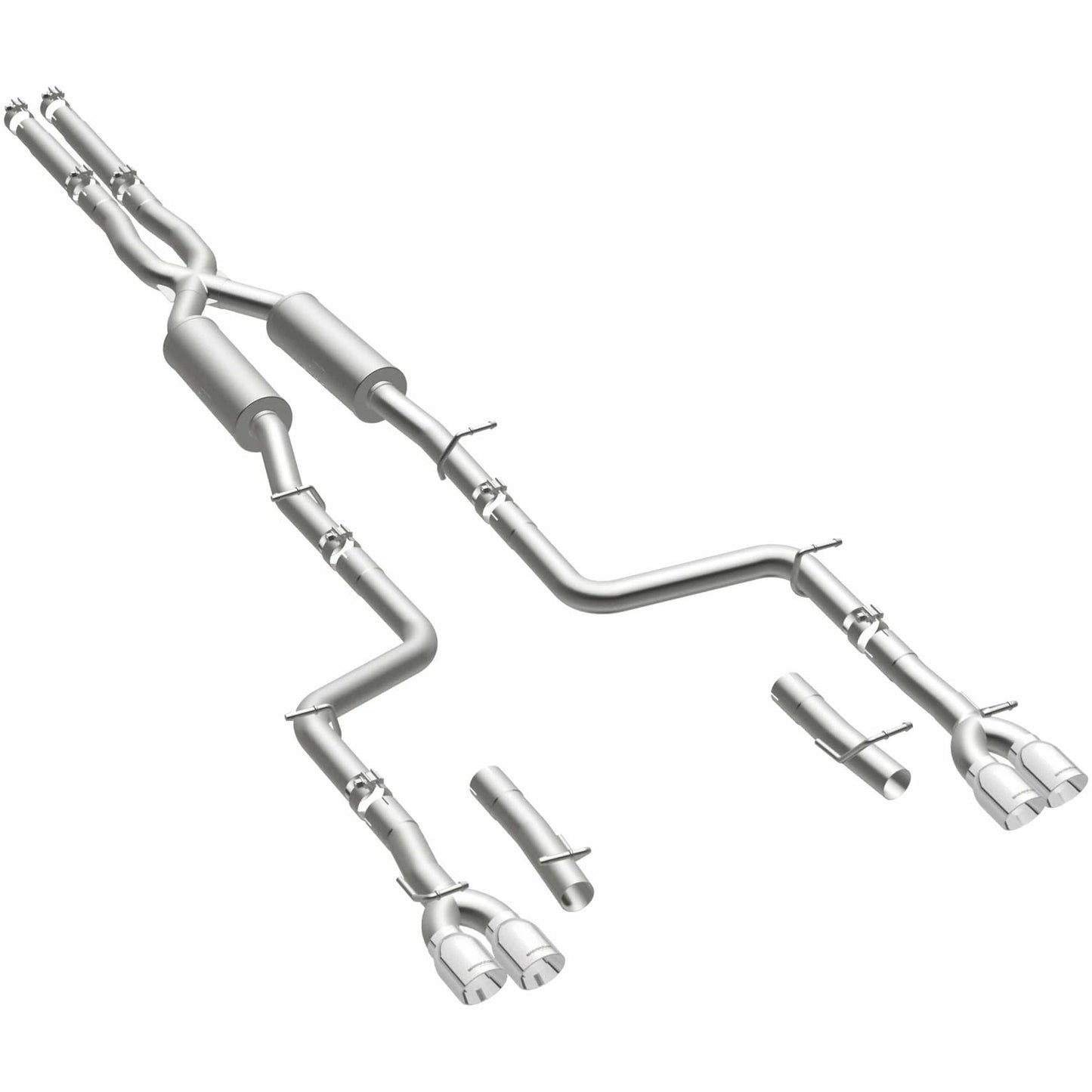 MagnaFlow Competition Series Cat-Back Performance Exhaust System: Dodge Challenger 2015 - 2023 w/ Quad Split Rear 3.5in Tip