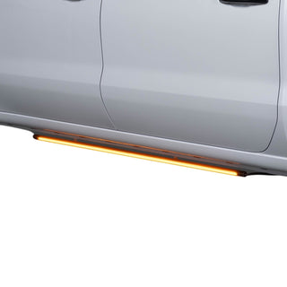 Putco 2011-2022 Dodge Durango Blade Rocker Kits Sideliners - Amber/White w/ White Override