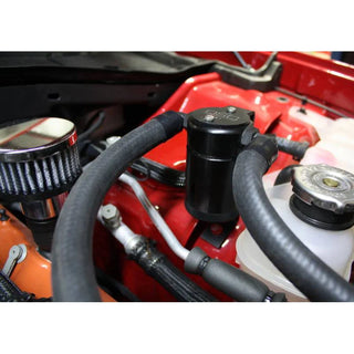 J&L Oil Separator Co. Oil Catch Can (Driver Side): Dodge Challenger / Charger 6.2L Hellcat 2015 - 2017