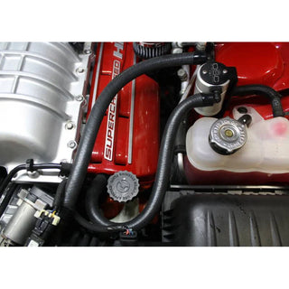 J&L Oil Separator Co. Oil Catch Can (Driver Side): Dodge Challenger / Charger 6.2L Hellcat 2015 - 2017