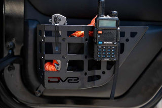 DV8 Offroad Rear Door Pocket Molle Panels Black (REAR): Jeep Wrangler JK 2011-2018 3.8L/3.6L
