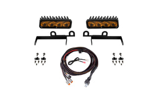 Diode Dynamics SS6 Sport LED Kit Yellow Fog: Ram 1500 2013-2018 5.7L / 3.6L
