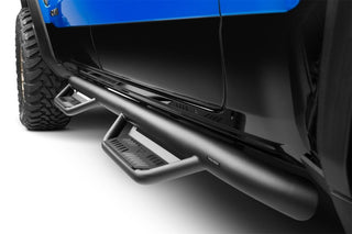 N-Fab Podium LG Textured Black Side Step Bar: Fits Most Ram 1500 Quad Cab Models (2019-2026)