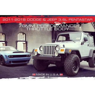BBK Performance 78MM Throttle Body: Chrysler / Dodge / Ram / Jeep 3.6L V6 2011 - 2025