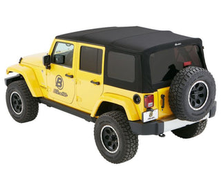Bestop Supertop Premium Black Twill Soft Top (F&R): Jeep Wrangler JK 2007-2018 3.6L/3.8L V6