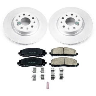 PowerStop Z17 Evolution Geomet Coated Brake Kit (FRONT): Jeep Wrangler 2018-2024 6.4L 392 / 3.6L V6 / 3.0L EcoDiesel