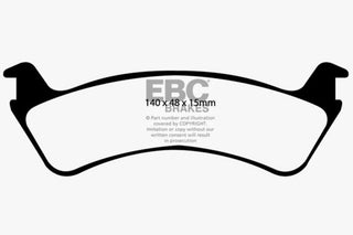 EBC 00-02 Ford Explorer Sport 4.0 2WD (Phenolic Pistons) Greenstuff Rear Brake Pads