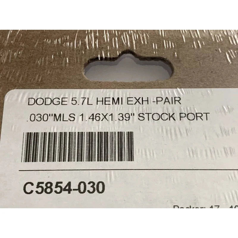 Cometic MLS Exhaust Manifold / Header Gaskets (Pair): Chrysler / Dodge / Jeep 5.7L Hemi 2003 - 2008
