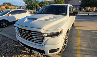 Amerihood TYPE-VIP STYLE Functional Ram Air Hood: Ram 1500 2019 - 2026 (Does NOT fit TRX or RHO Models)