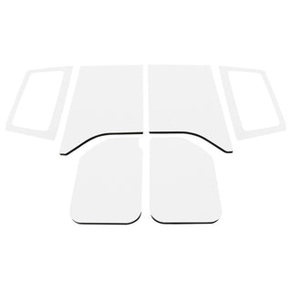 DEI 11-18 Jeep Wrangler JK 2-Door Boom Mat Complete Headliner Kit - 6 Piece - White
