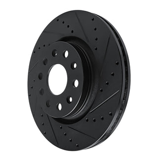 DFC 633-42038R Front Right Drilled and Slotted Brake Rotor for Jeep Wrangler 2018-2025