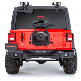 Go Rhino Rockline Rear Full Width Bumper: Fits Most Jeep Wrangler Models (2007-2026)