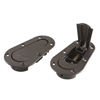 AeroCatch Flush Hood Pin and Latch Kit (Universal) BLACK