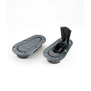 AeroCatch Flush Hood Pin and Latch Kit (Universal) CARBON FIBER LOOK