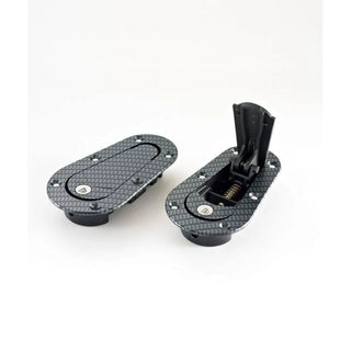 AeroCatch Flush Hood Pin and Latch Kit (Universal) CARBON FIBER LOOK - LOCKING