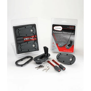 AeroCatch Flush Hood Pin and Latch Kit (Universal) CARBON FIBER LOOK - LOCKING