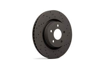 Hawk Talon 1990 Jeep Cherokee 4WD Drilled and Slotted Front Brake Rotor Set