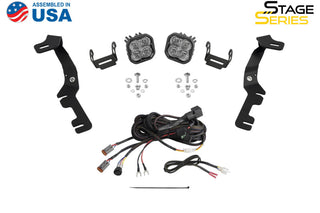 Diode Dynamics Stage Series Ditch Light Kit Yellow Pro Combo: Fits Ram 1500 2019-2024 6.2L/5.7L