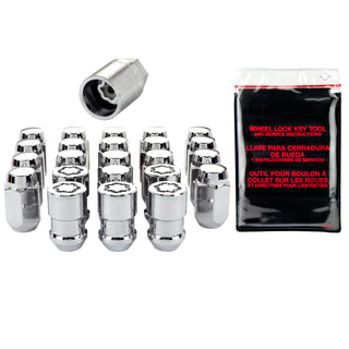 McGard Jeep Wrangler Hex Install Kit Cone 1/2-20 13/16 Hex 18 Lug / 5 Locks Chrome: Jeep Wrangler 1991-2018 2.5L / 3.6L