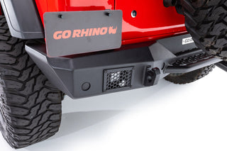 Go Rhino Rockline Rear Full Width Bumper: Fits Most Jeep Wrangler Models (2007-2026)