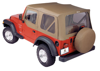 Bestop A-Top Replace Soft Top Spice Clear Windows Door Skins (F&R): Jeep Wrangler TJ 1997-2002