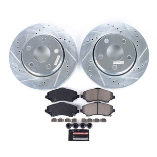 PowerStop Z23 Evolution Sport Brake Kit D&S (FRONT): Jeep Wrangler 2007-2018 3.6L/3.8L V6