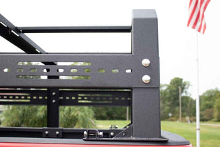 Fishbone Offroad Black Powdercoated Full Tackle Bed Rack: Jeep Gladiator 2020-2024
