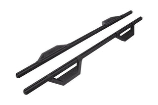 Dee Zee Hex Series Aluminum Crew Cab Side Steps - Textured Black: Dodge Ram 1500 / 2500 / 3500 (1999-2020) / Jeep Wrangler (2007-2020) / Jeep Gladiator 2020