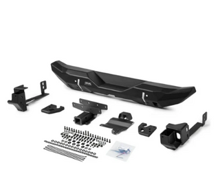 Rival 4x4 Rear Aluminum Stubby Bumper (REAR): Jeep Wrangler JL 2018-2025 3.6L/6.4L
