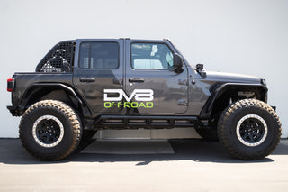 DV8 Offroad FS-15 Series Rock Sliders (SIDE): Jeep Wrangler JL 2018-2026 6.4L 392/3.6L V6